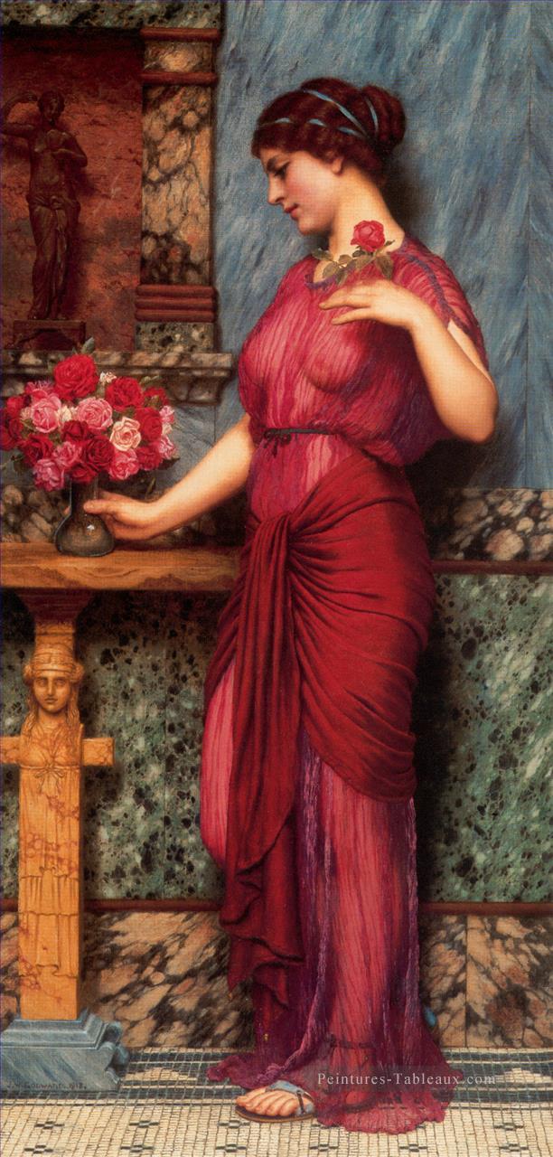 Offrande à Vénus néoclassique dame John William Godward Peintures à l'huile